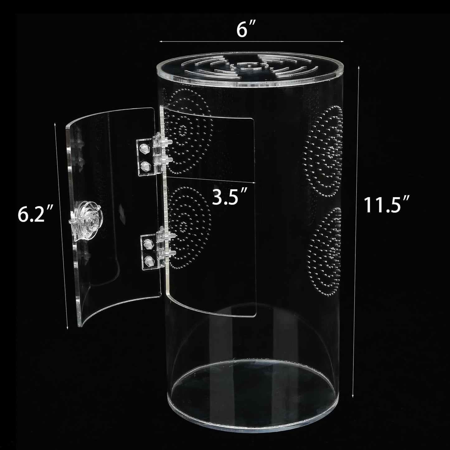 Jumping Spider Enclosure, 11 1/2”*6”*6”, Micro Habitat Terrariums, Arboreal Reptile Tank