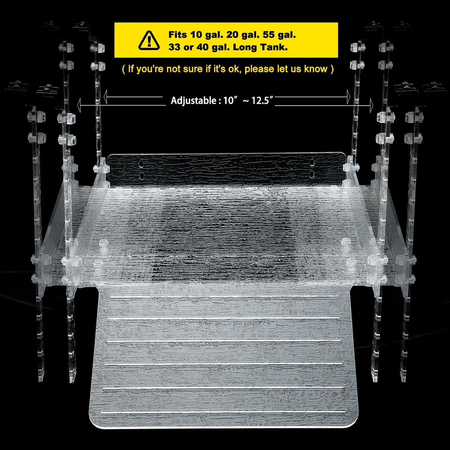 LYL LEYOULAND Hanging Turtle Basking Platform, Aquatic Reptile Ramp Dock, Turtle Terrace, Turtle Tank Accessories
