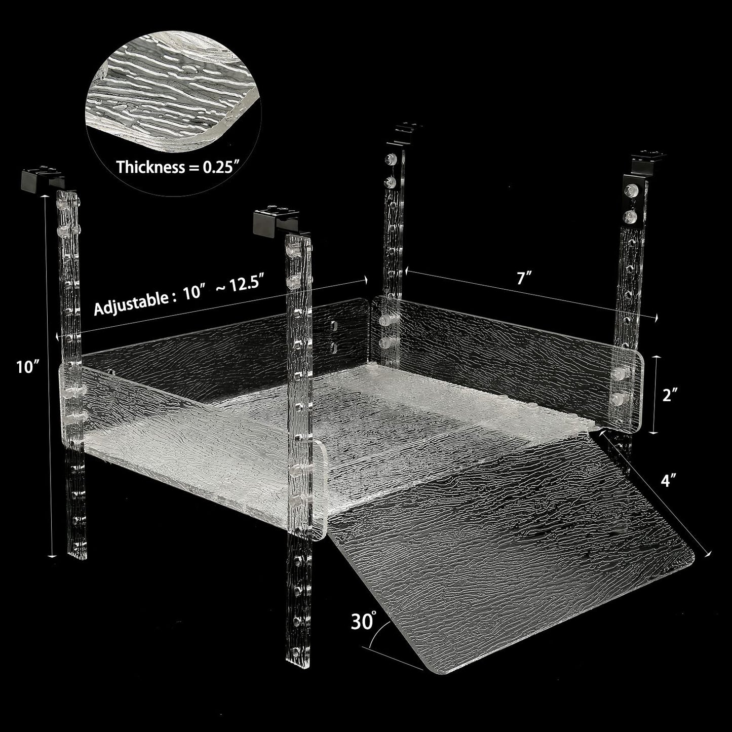 LYL LEYOULAND Hanging Turtle Basking Platform, Aquatic Reptile Ramp Dock, Turtle Terrace, Turtle Tank Accessories