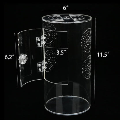 Jumping Spider Enclosure, 11.5”*6”*6”, Micro Habitat Terrariums, Arboreal Reptile Tank with Front Opening Door,Tarantula Enclosure, Plant Greenhouse